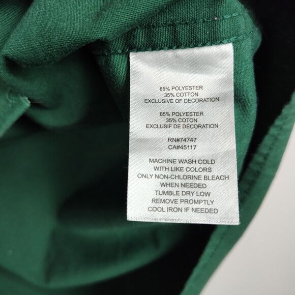 Bass Pro Shops Button-Up Shirt Men's 2XL Green Embroidered Logo Short Slvs - Picture 8 of 9